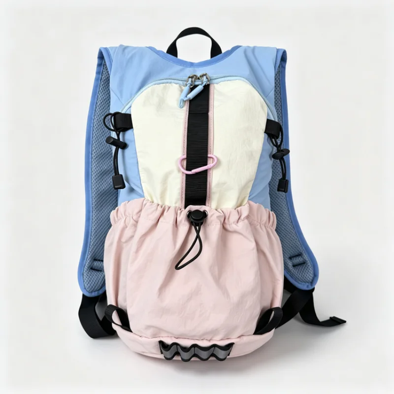 2026 new Fashion lightweight Nylon Backpack with Drawstring Youth hiking bag Outdoor Daily Use Large Capacity Shoulder Bag