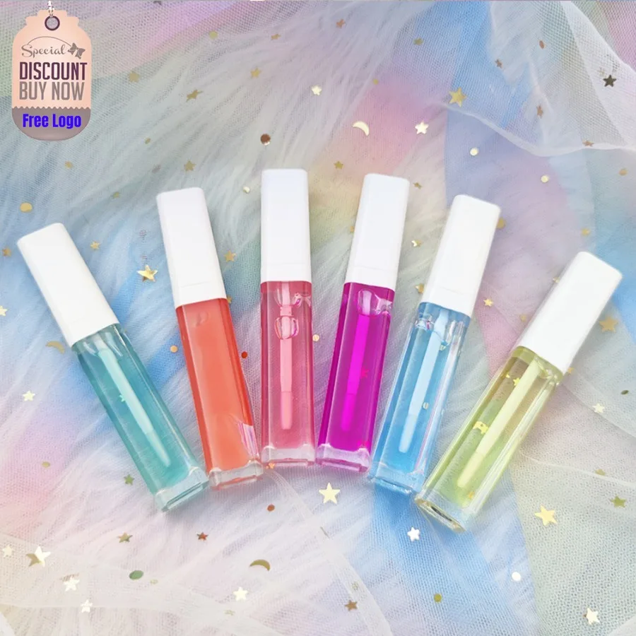 

Fruit Flavor Plumping Lip Oil Private Label Doodle Moisturizing Lip Gloss Beauty Custom Makeup