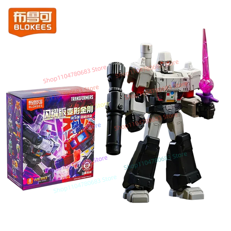 BLOKEES Transformers Shining Series Wave 5 Megatron Optimus Prime Light-Up Assemble Building Block Model ToyGifts Action Figures image 3