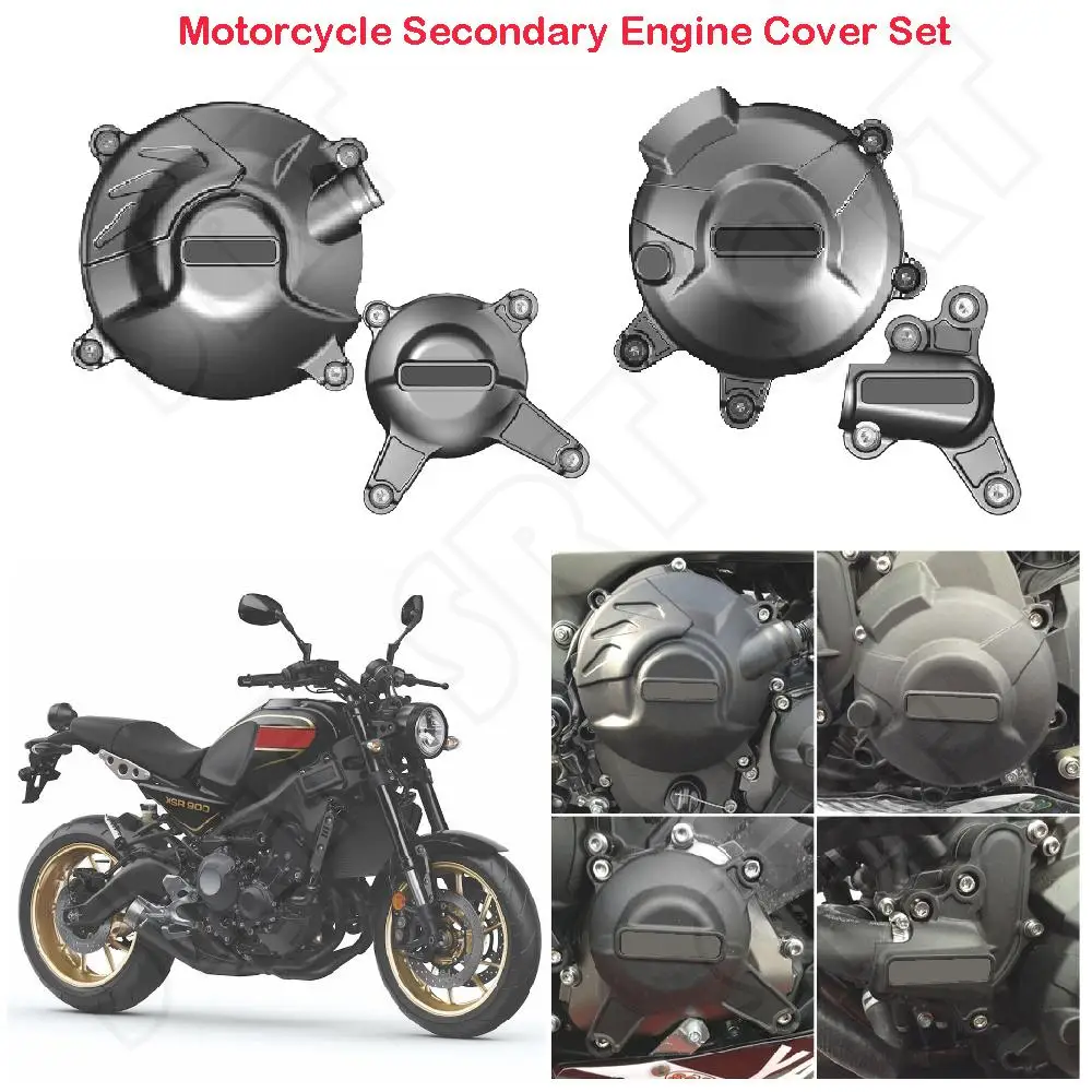 

Fits for Yamaha XSR900 XSR 900 ABS 2015 2016 2017 2018 2019 2020 Motorcycle Secondary Engine Cover Set Protection Guards