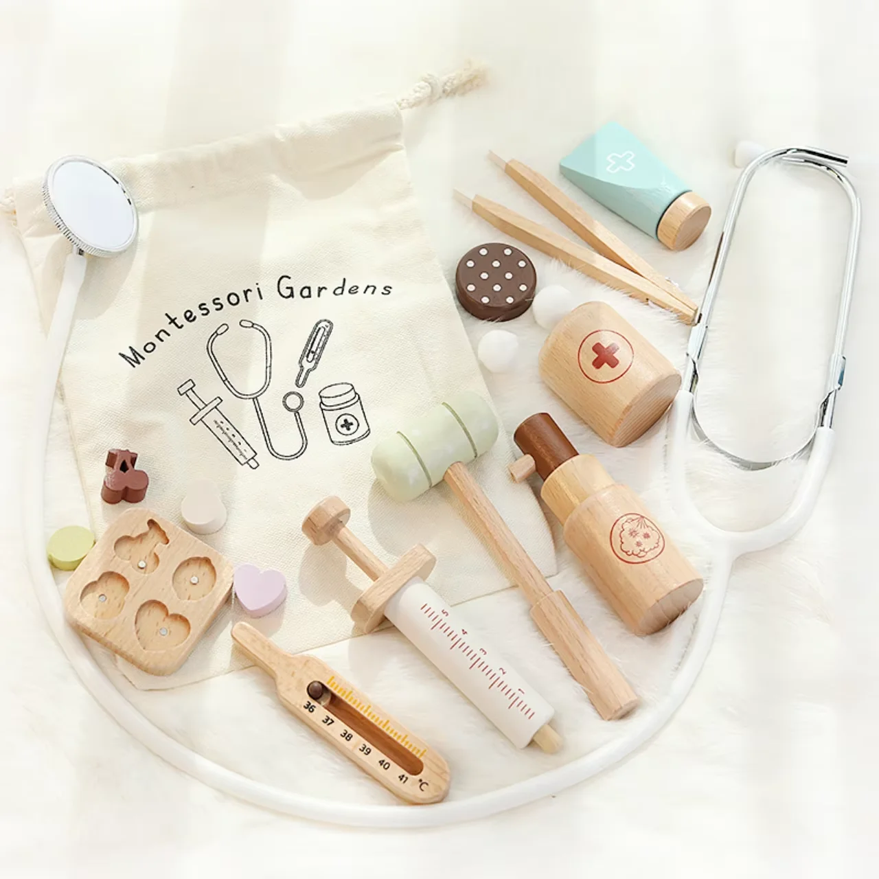 어린이 역할놀이 세트, 의사, 간호사, 청진기, 의료  - Woodworking Kits For Kids 리뷰 및 가격