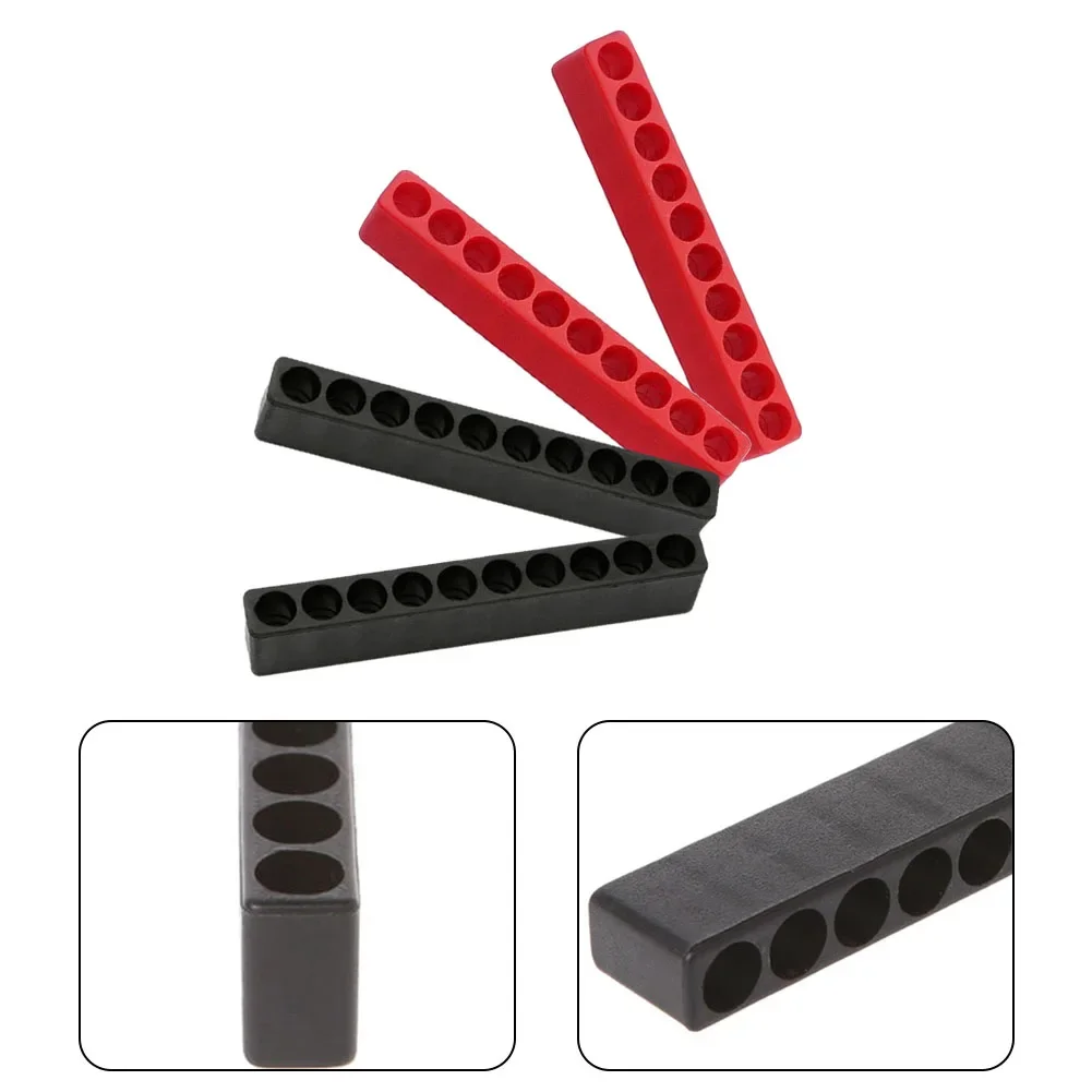 4pcs 10 Holes Screwdriver Bit Holder Soft Rubber Organizer 1/4 Inch Hex Screwdriver Head Drill Bit Stand Case Power Tool 2025 image 5