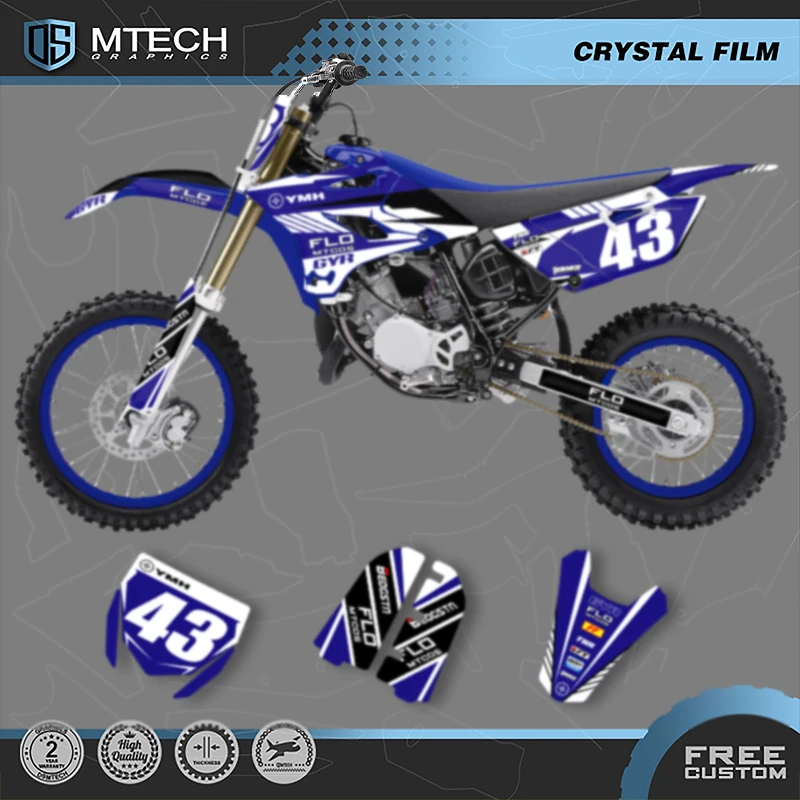 

DSMTECH Motorcycle Sticker Decal Custom Graphics Full Background For YAMAHA YZ85 YZ 85 2015 2016 2017 2018 2019-21 YZ-85 005