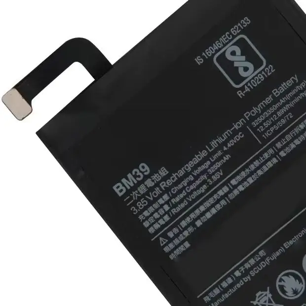 بطارية عالية الجودة BM39 لهاتف Xiaomi mi 6 mi6 MCE16 عمر بطارية طويل