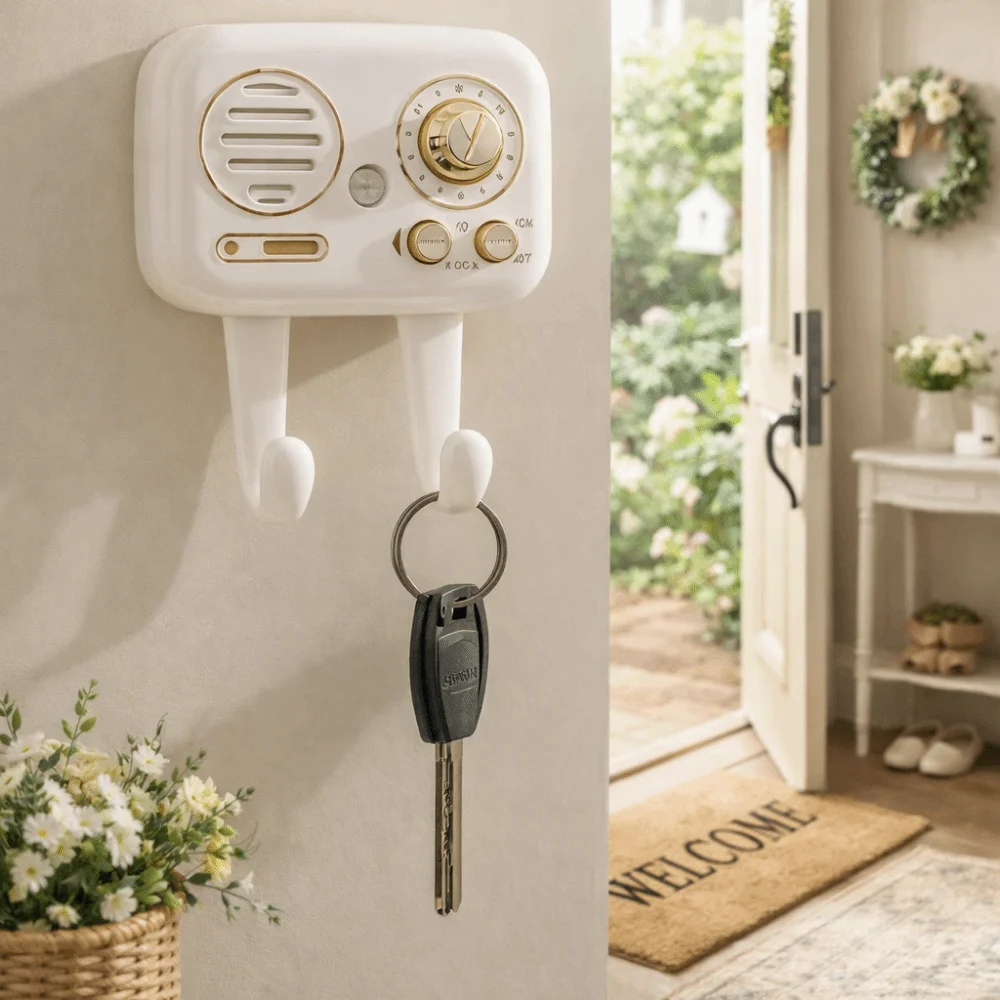 

Simple Operation Intelligent Voice Reminder Automatic Prompt Retro Radio Design Door Reminder Sensor High-power Voice