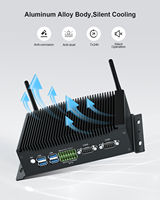 HYSTOU PC Mini  Core i3 10110U i5 8260U i5 10210U i7 10810U Desktop Micro Computer GPIO Dual LAN Fanless Industrial