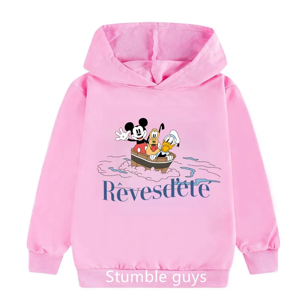 

Худи модное движение Disneyland Микки Маус совместно фирменная модная Толстовка для детей и мужчин