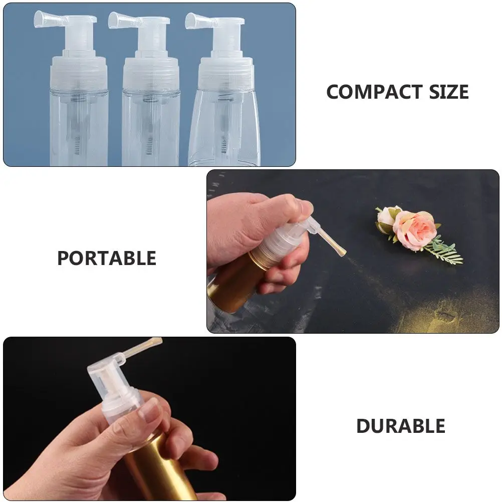 

Plastic Powder Spray Bottle Portable Compact Durable Reusable Long Nozzle Travel Daily Empty Refillable Container