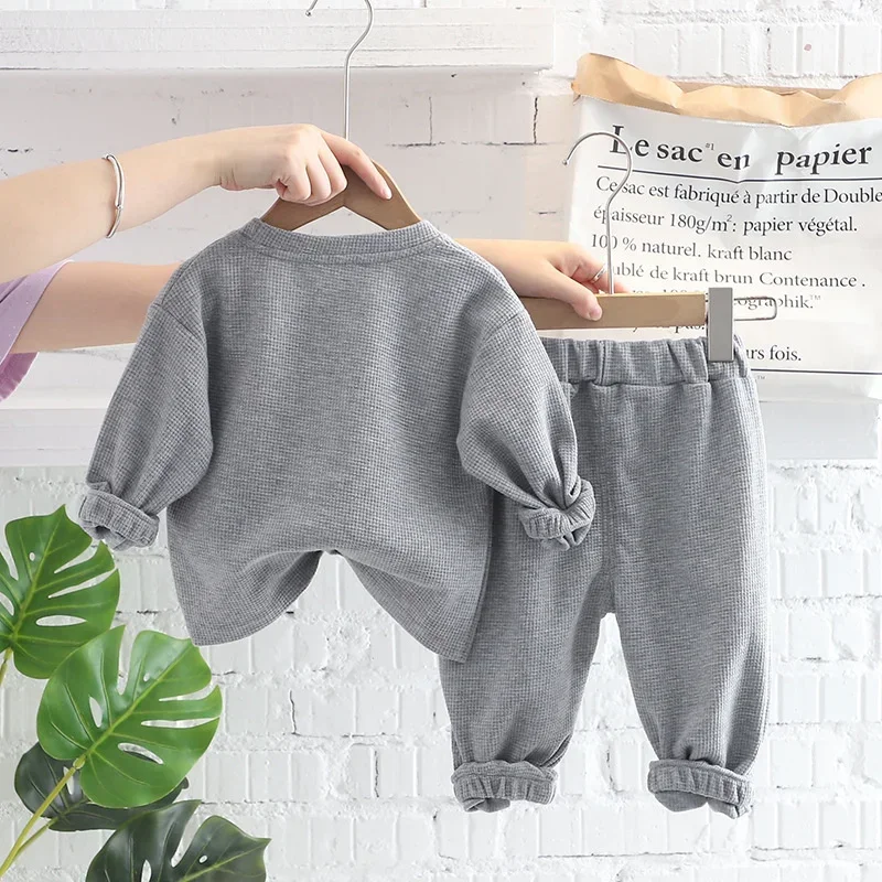 New Spring Autumn Baby Girls Clothes Suit Children Boys Casual T-Shirt Pants 2Pcs/Sets Toddler Sports Costume Kids Tracksuits