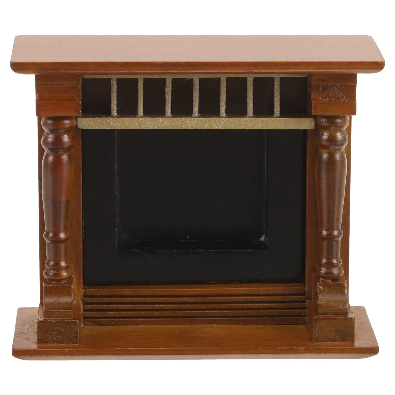 

Wood Miniature Fireplace Ornament Small Decorative Furniture for Mini House Accessories Ideal Home Decor Mini Fireplace for