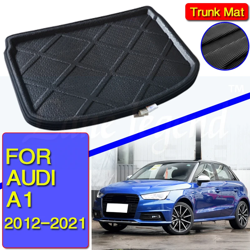 

For Audi A1 2012-2021 2016 2017 2018 2019 Boot Tray Cargo Liner Rear Trunk Floor Mat Carpet Luggage Cargo Tray Car Accessory