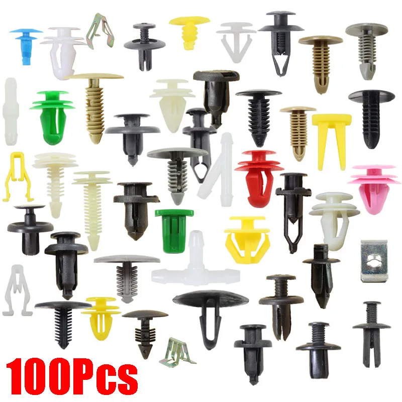 Car Fastener Clips Mixed Rivet Pin Retainer Universal Auto Bumper Door Interior Plastic Panel Random Screw Clip Kits