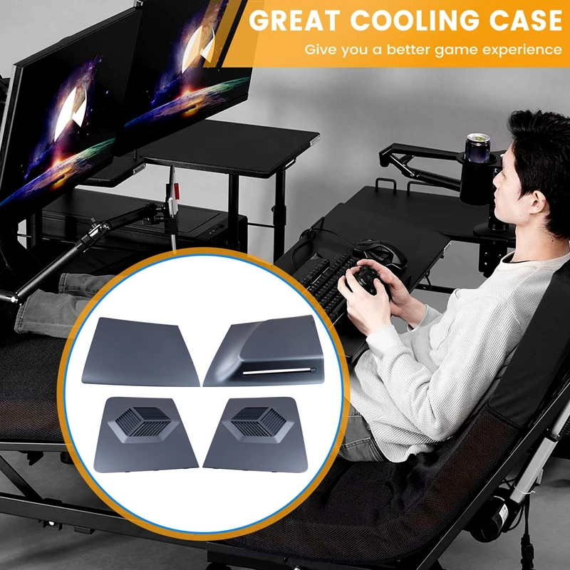 Face Plates For PS5 Slim Disc Edition Console Cover Faceplate Cooling Vents Side Panel Skin Shell Game Accessories