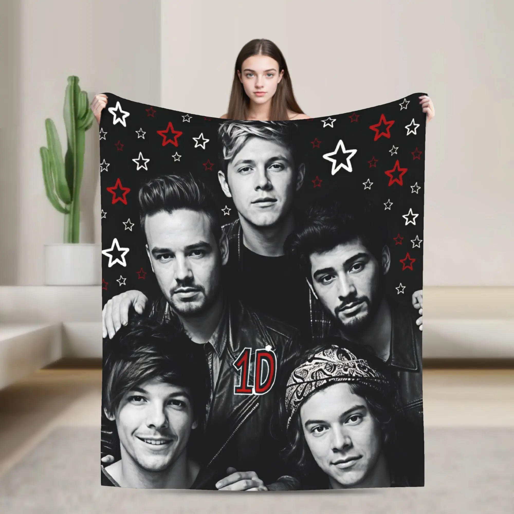 Warm Soft Blanket Travel One Directions Throw Blanket  Flannel Bedspread For Couch Chair Sofa Bed Aesthetic Sofa Bed Cover