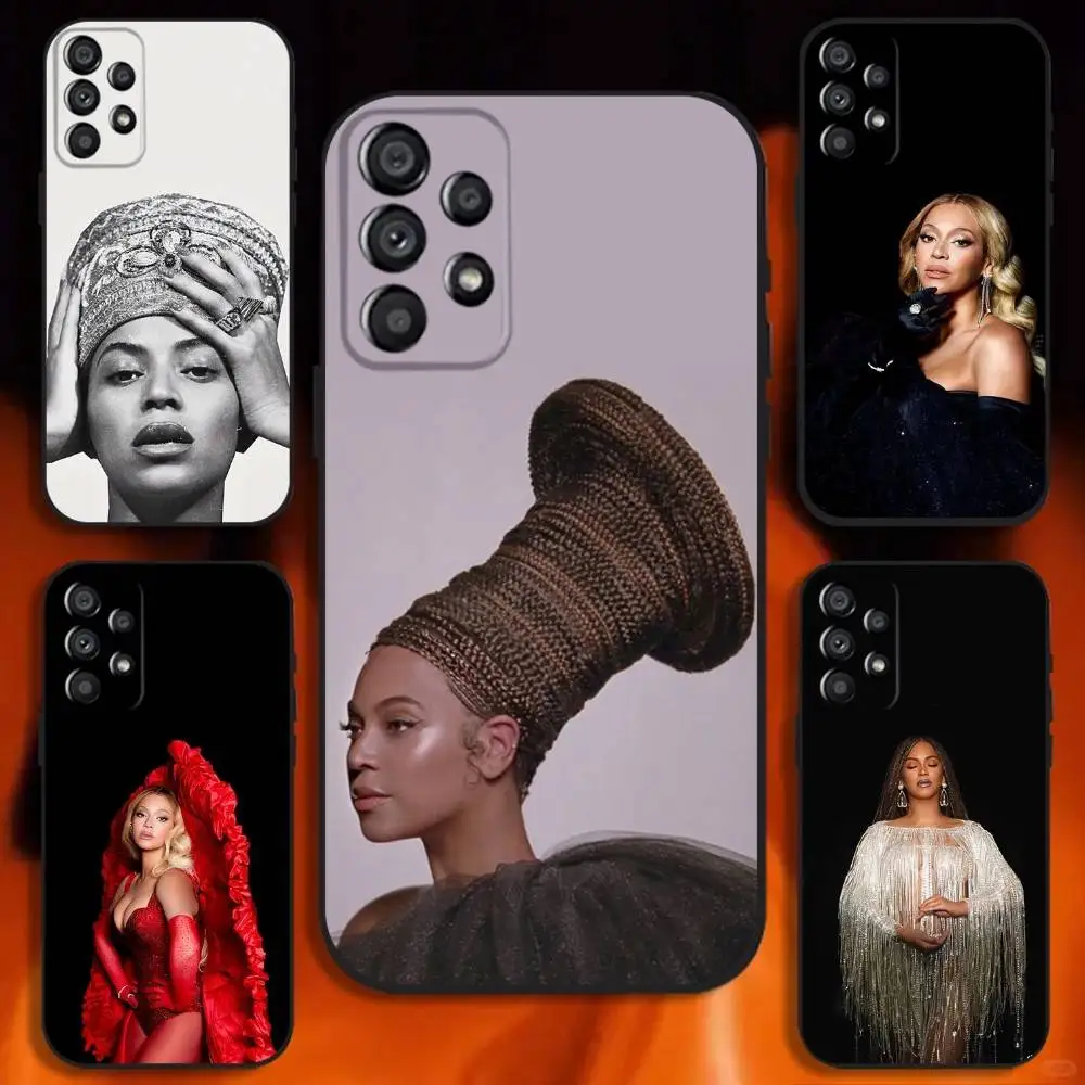 

Beyonce Giselle Knowles Phone Case For Samsung Galaxy A20,A21s,A22,A31,A32,A52,A53,A72,73,A80 Soft Black Cover