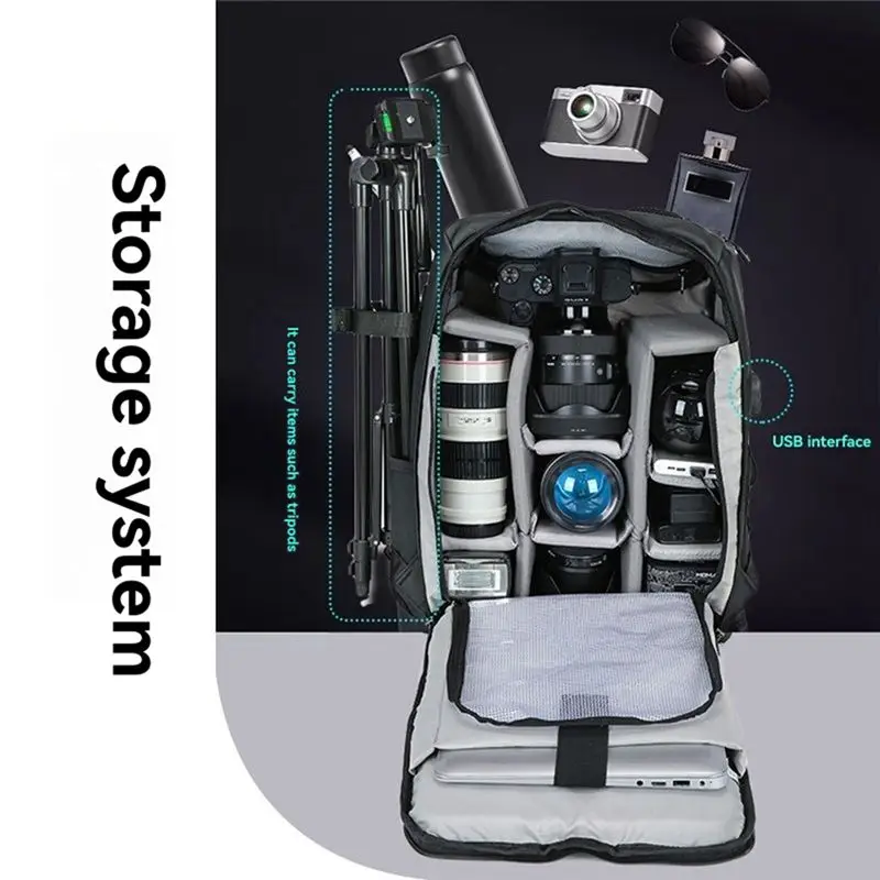 M07K-SLR Shoulder Camera Bag Multi-Functional Camera Backpack Waterproof Outdoor Camera Bag Waterproof Camera Bag