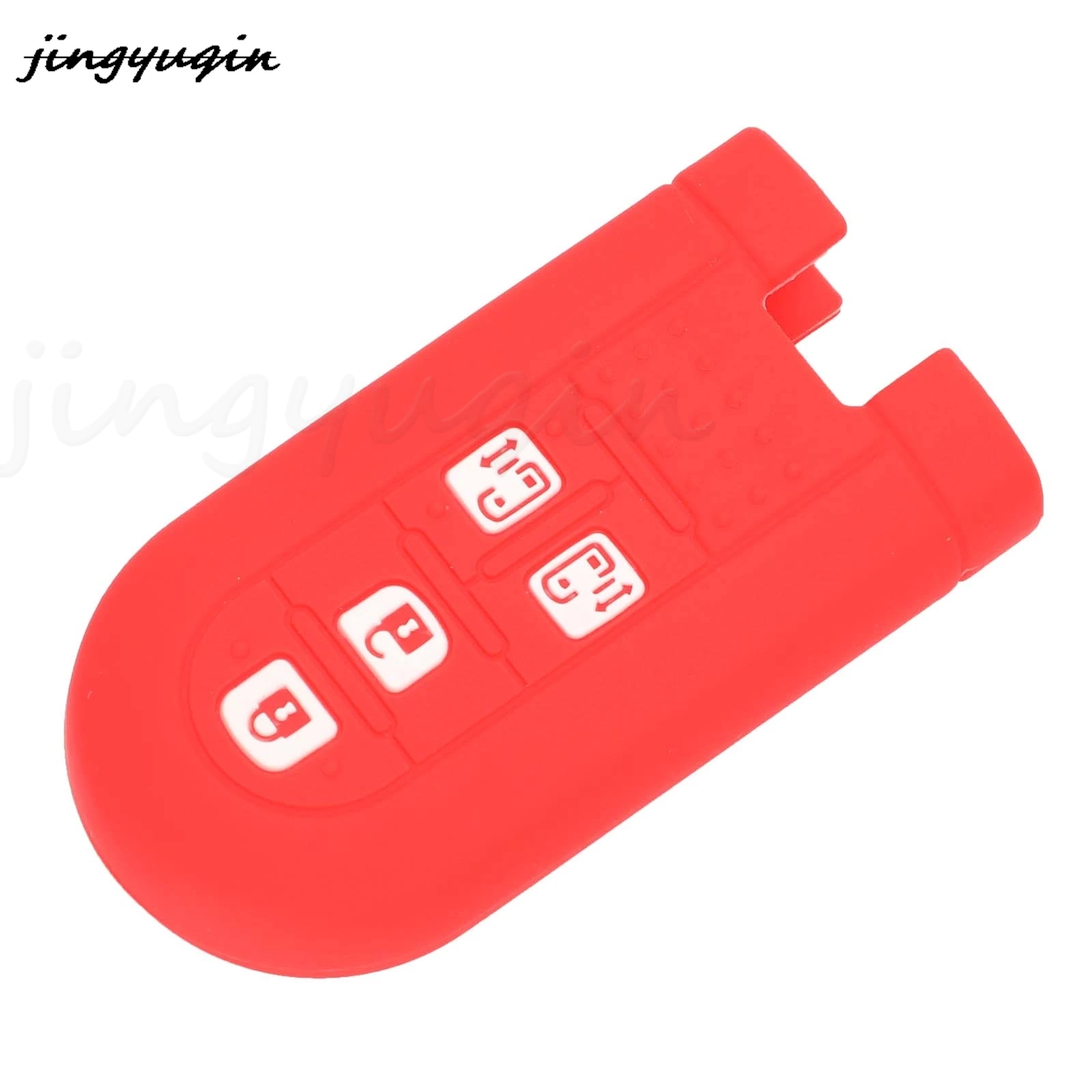 Jingyuqin-funda de silicona para llave de coche, carcasa protectora de control remoto 4BTN para Daihatsu La600s La610s La150s Move 2015-2019,