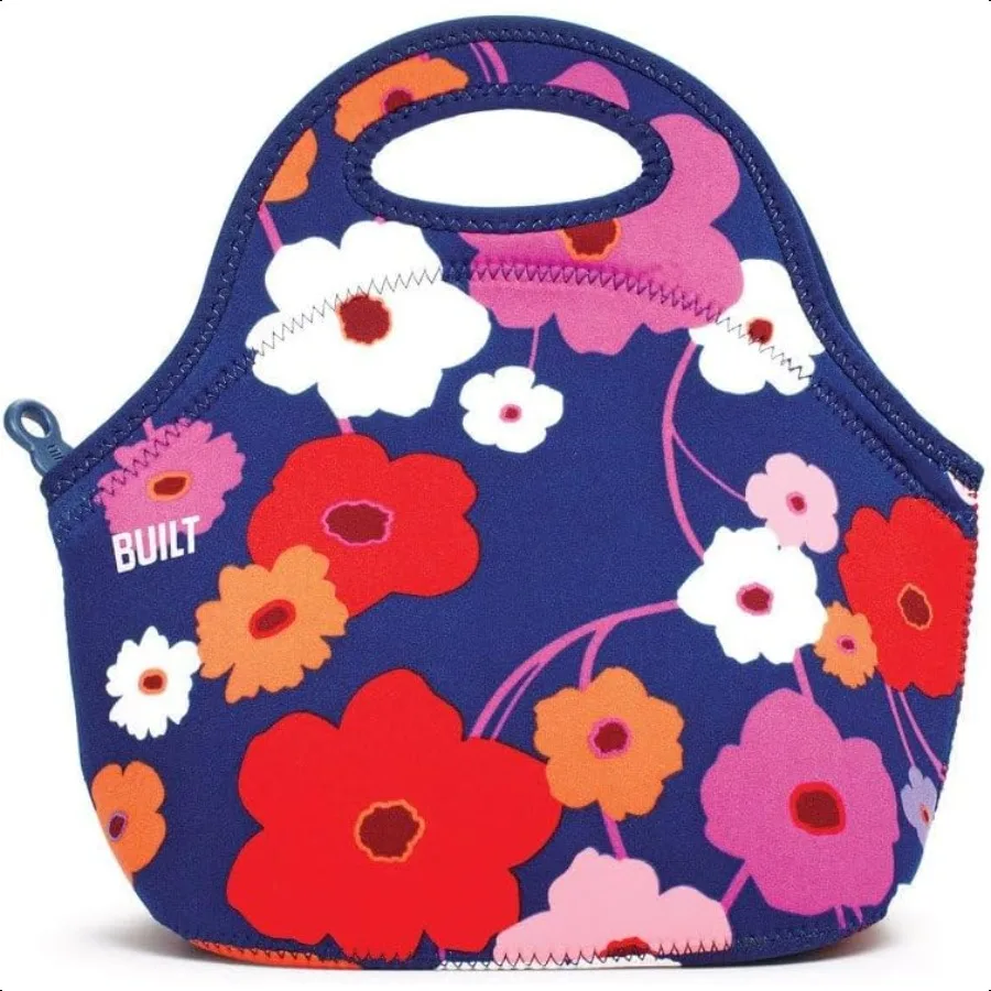 

Gourmet Getaway Neoprene Lunch Bag Insulated Reusable hineWashable Lunch Tote for Hot and Cold Food Storage Lightweight Reusabl