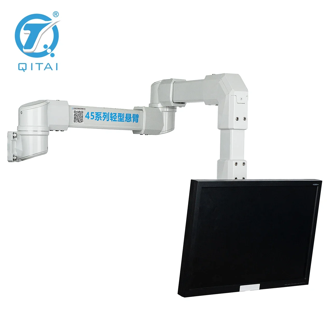 45 Series Industrial Control HMI Panel Touch Screen Mount Small Support Arm Systems Aluminum Cantilever Machines
