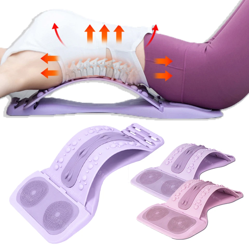 

Носилки для спины, регулируемый массажер, подушка для шеи, поясничная поддержка, ишиаса, грыжа диска, облегчение боли, йога, массаж, релаксация