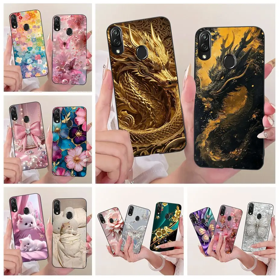 Funda para ZTE Blade V10 Vita, diseño de dragón, pintada a la moda, cubierta suave de TPU mate, funda para teléfono ZTE Blade V10 V 10 Vita, Fundas Coque