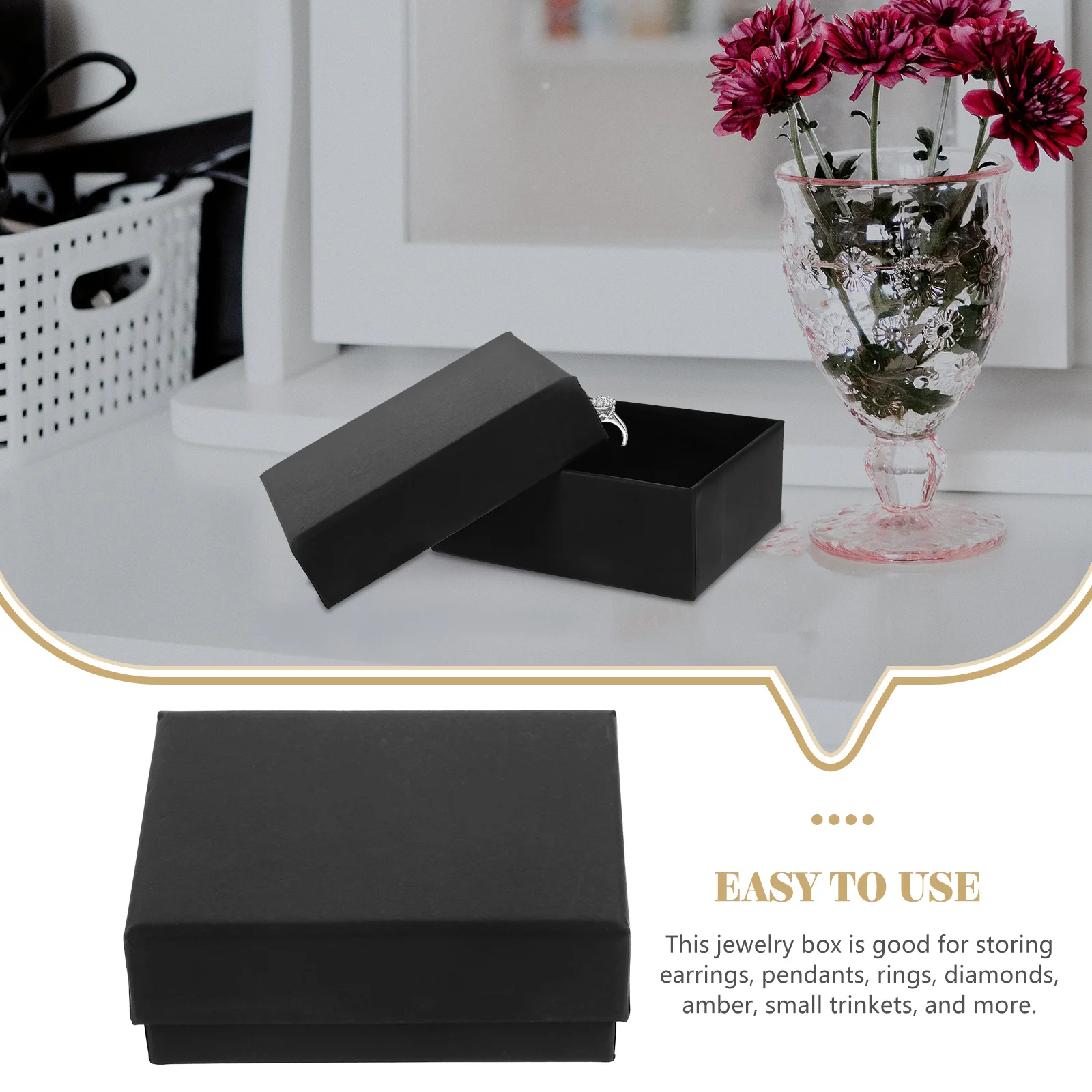 

12 шт., подарочные коробки для ювелирных изделий из крафт-бумаги для серег, ожерелий, браслетов, оптовые картонные коробки, дисплей для хранения