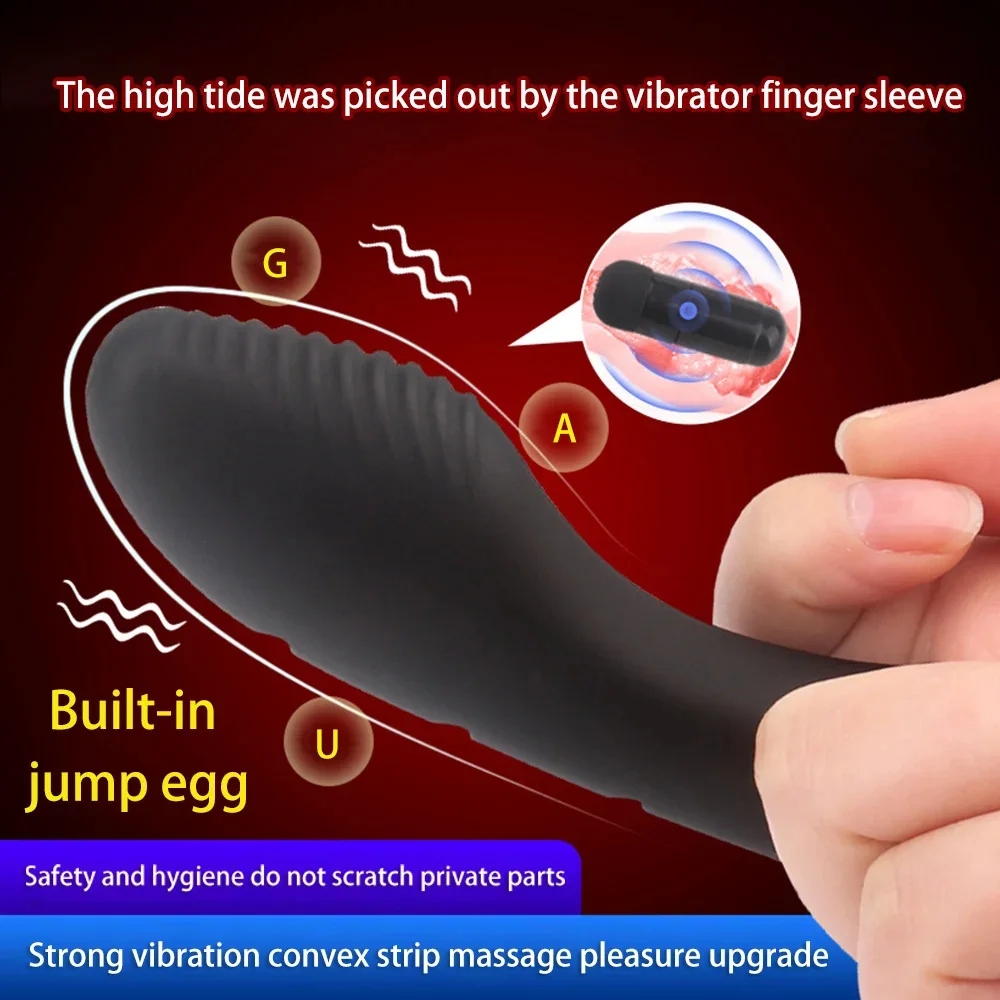 

Imitation Finger Shaped Vibrating Finger Covers for Women's Masturbation G-spot Stimulation Sexual Climax Toys Adult Fun Product