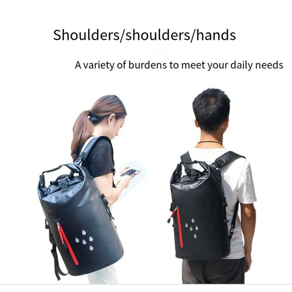 حار في الهواء الطلق متعددة الوظائف الرجال والنساء حقائب الظهر مقاوم للماء الانجراف حقيبة بولي كلوريد الفينيل حقيبة مقاومة للماء سعة كبيرة