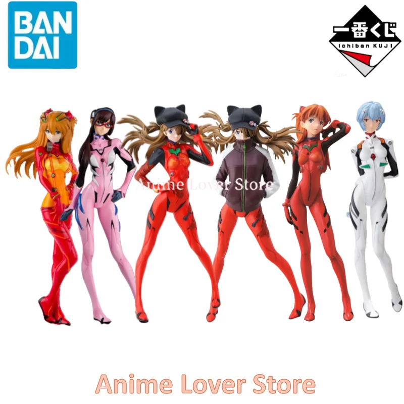 

Bandai Original EVANGELION Ichiban Kuji Asuka Ayanami Rei Makinami Mari Illustrious Anime Action Figure Toys Collectible Model