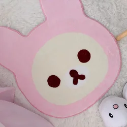 Cartoon Rilakkumas Plush Rug Kawaii Korilakkuma Soft Floor Mat Bedroom Chair Bedside Rug Kitchen Bathroom Doormat Home Decor