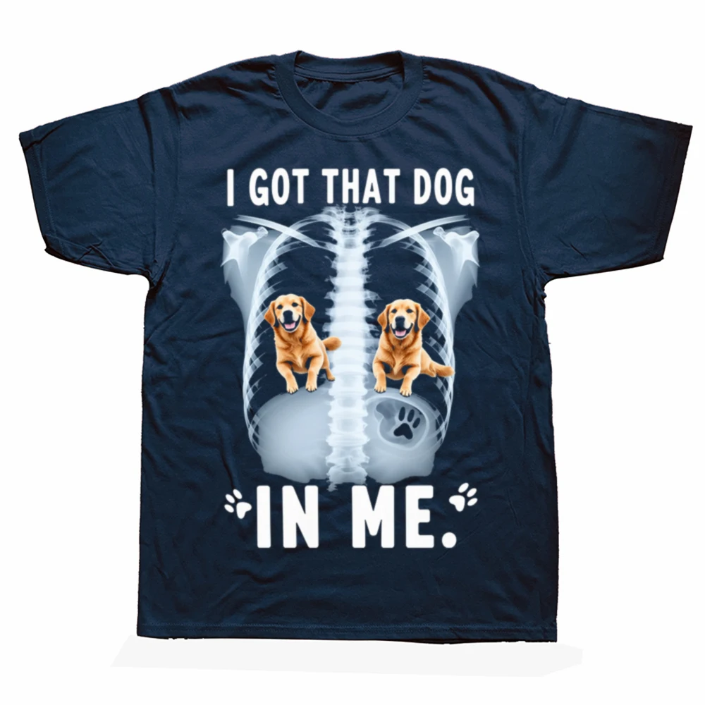 Lustiges Golden Retriever T-Shirt „I Got That Dog in Me Xray“ für Herren und Damen, modisches, lässiges T-Shirt, lockeres, übergroßes Streetwear-T-Shirt – Detail 2