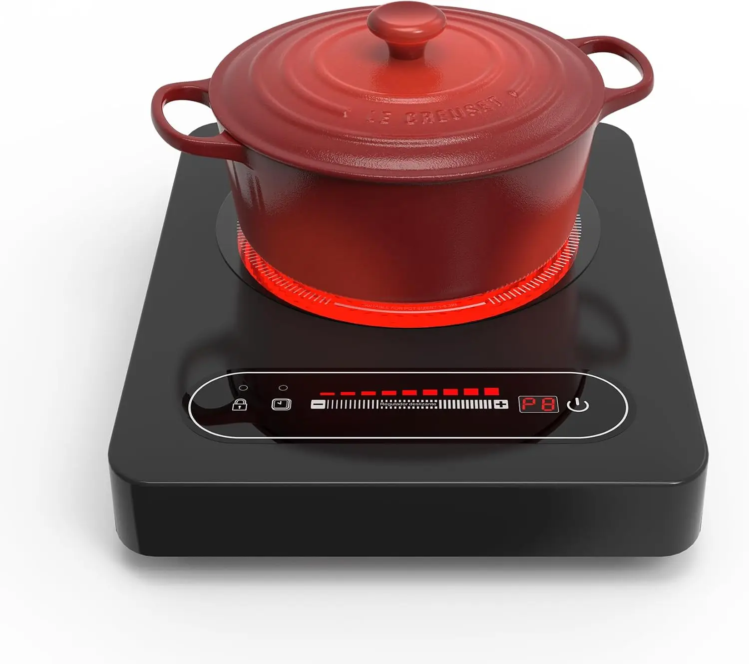 

1800W Portable Electric Cooktop with Timer, Compact Single Burner for Kitchen, Dorm, RV or Office - 110-120V