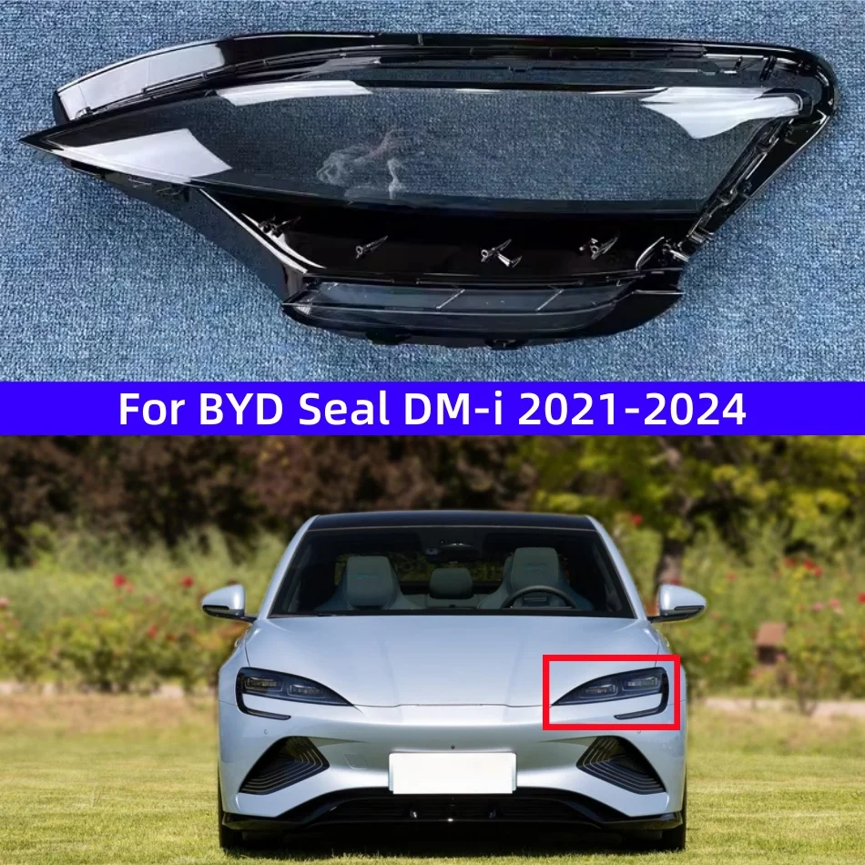 

For BYD Seal DM-i 2021 2022 2023 2024 Accessories Car Headlights Lights Glass Replace The Original Lens