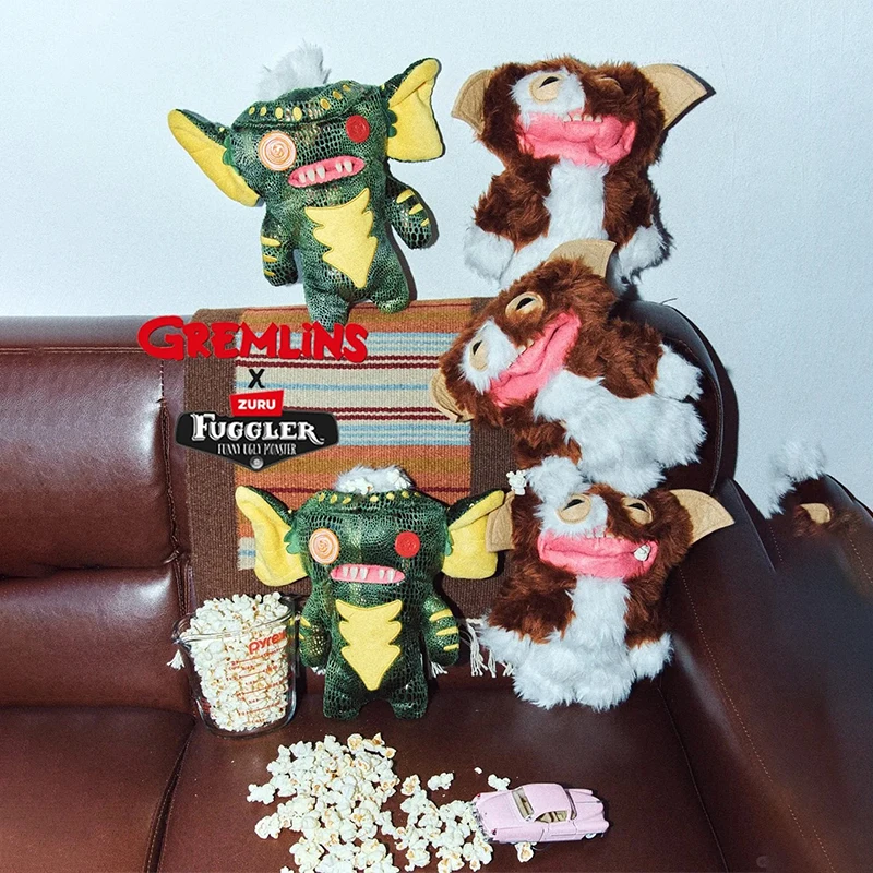 

Подлинная плюшевая кукла Fuggler Gremlins Edition в полоску, мягкая игрушка, аниме-фигурка, забавная коллекция Monster Ugly Sprout, игрушка в подарок
