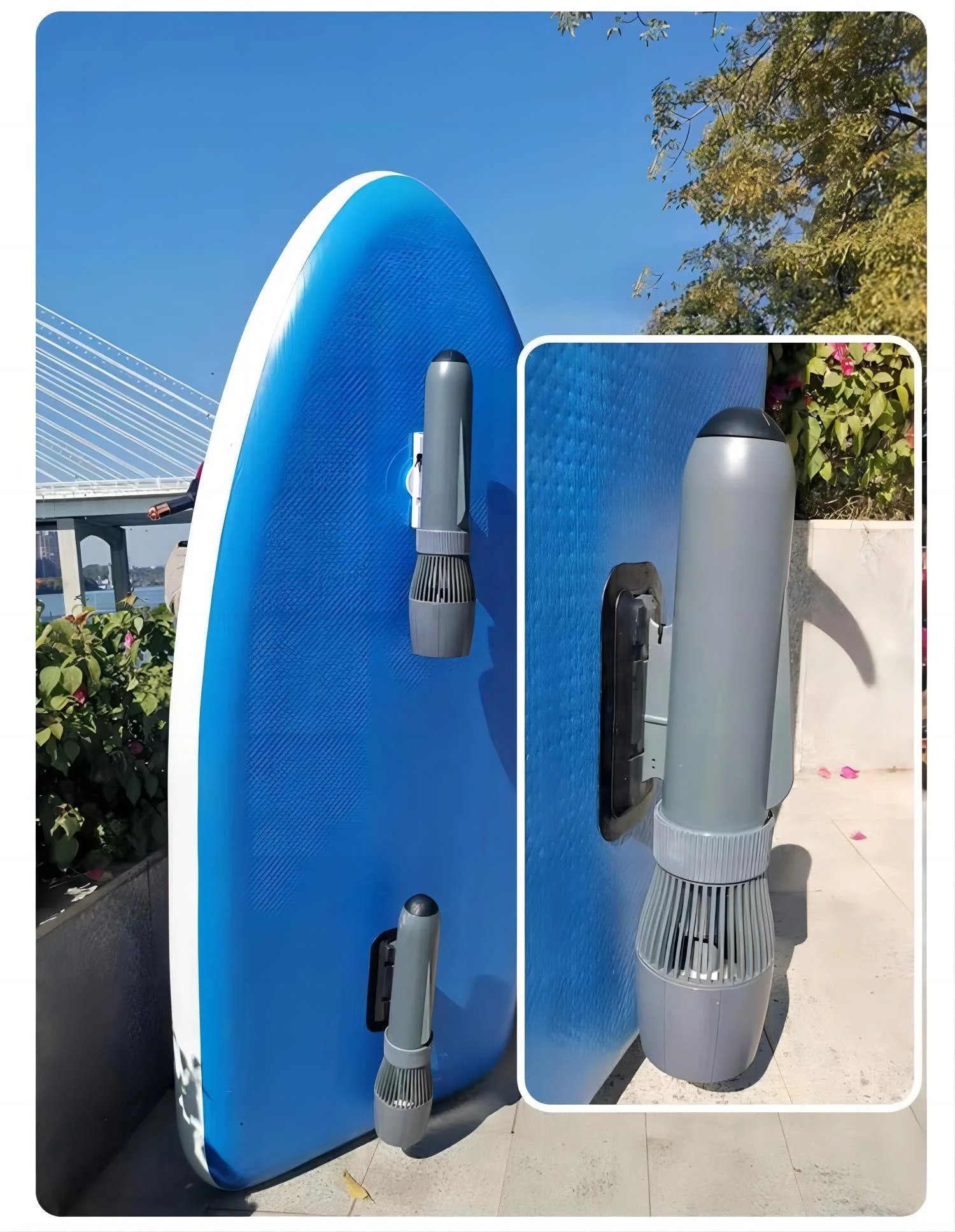 Jet Ski gonfiabile a 2 tempi - Motocicletta portatile Power Cruiser per lago/oceano, moto d'acqua con design leggero