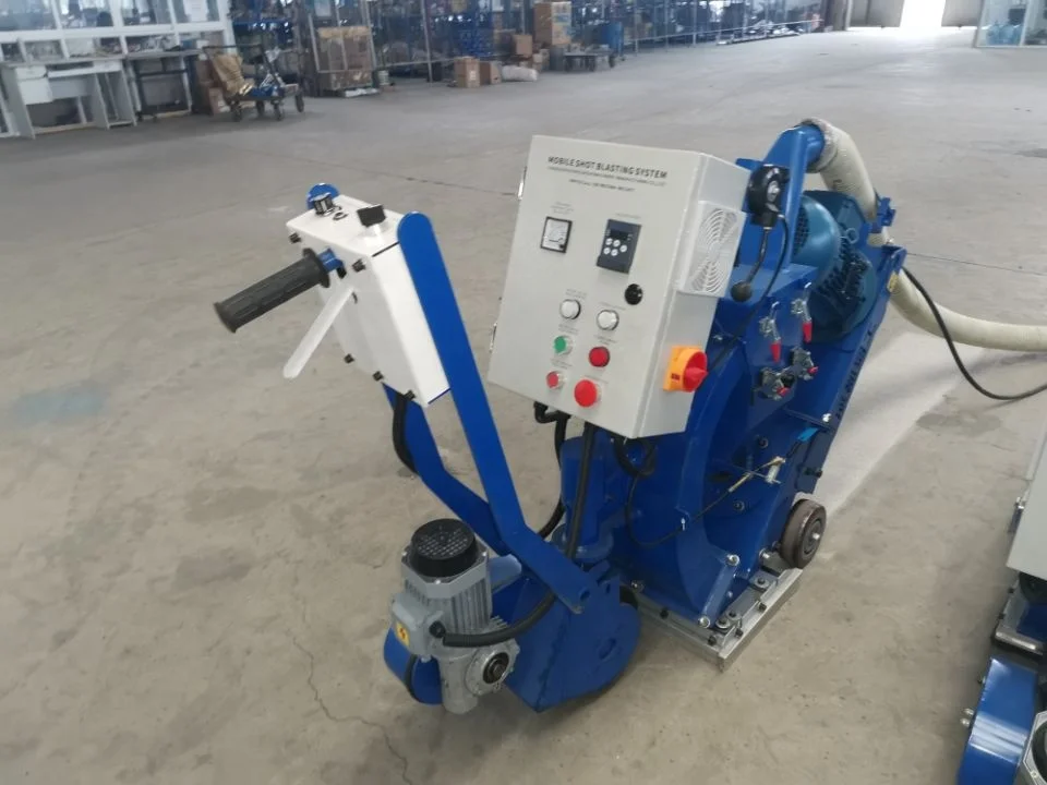 Customized 550mm Large Width Road Shot Blasting Machine High Productivity Concrete Floor Blaster for Airport  CE Approval
