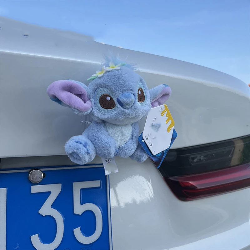 Anime Disney Stitch Car Tail Doll Pendant Cute Cartoon Car Accessories Motorcycle Doll Decoration Children Toys Couple Gifts