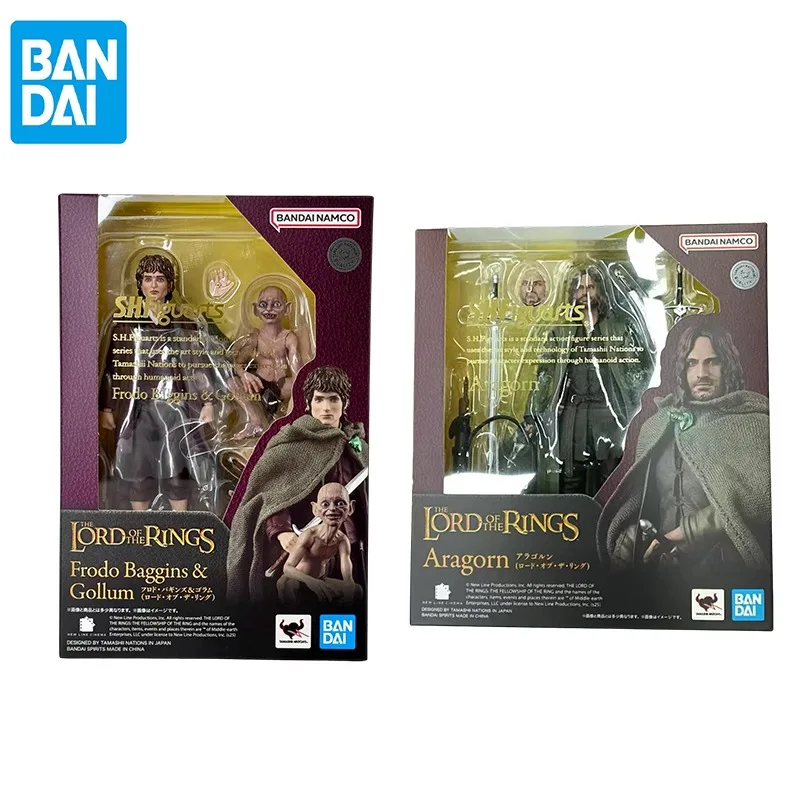 Original Bandai S.H.Figuarts The Lord of the Rings Frodo Baggins Gollum Aragorn Assembly model Action Figure Model Toy For Child - view 2