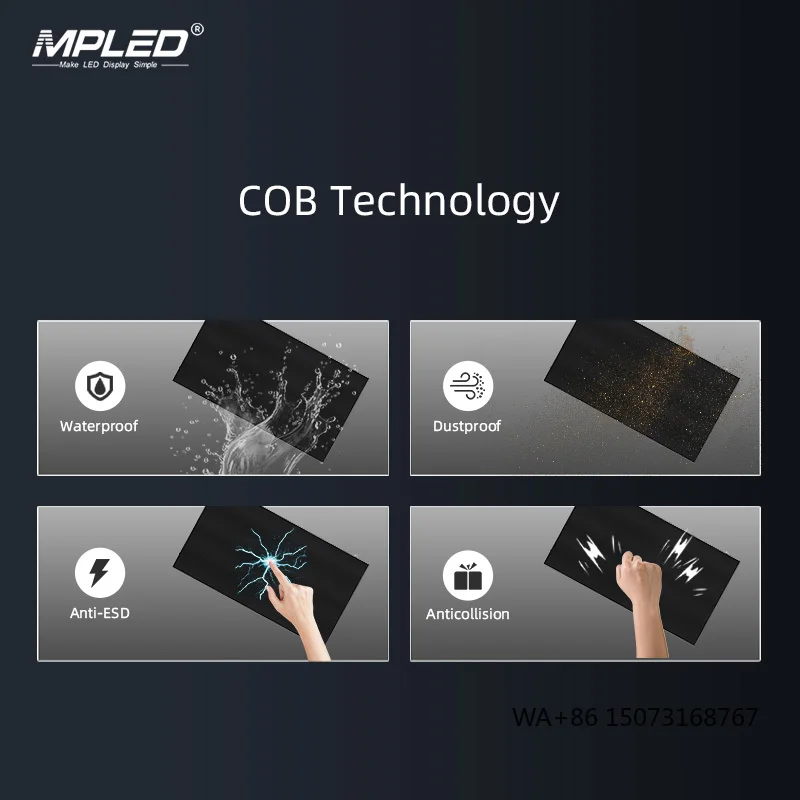 

MPED Indoor Fixed Full Color LED Display P0.62-P1.87 for Retail Store Advertising with 2K/4K/8K Resolution and 2-Year Warranty