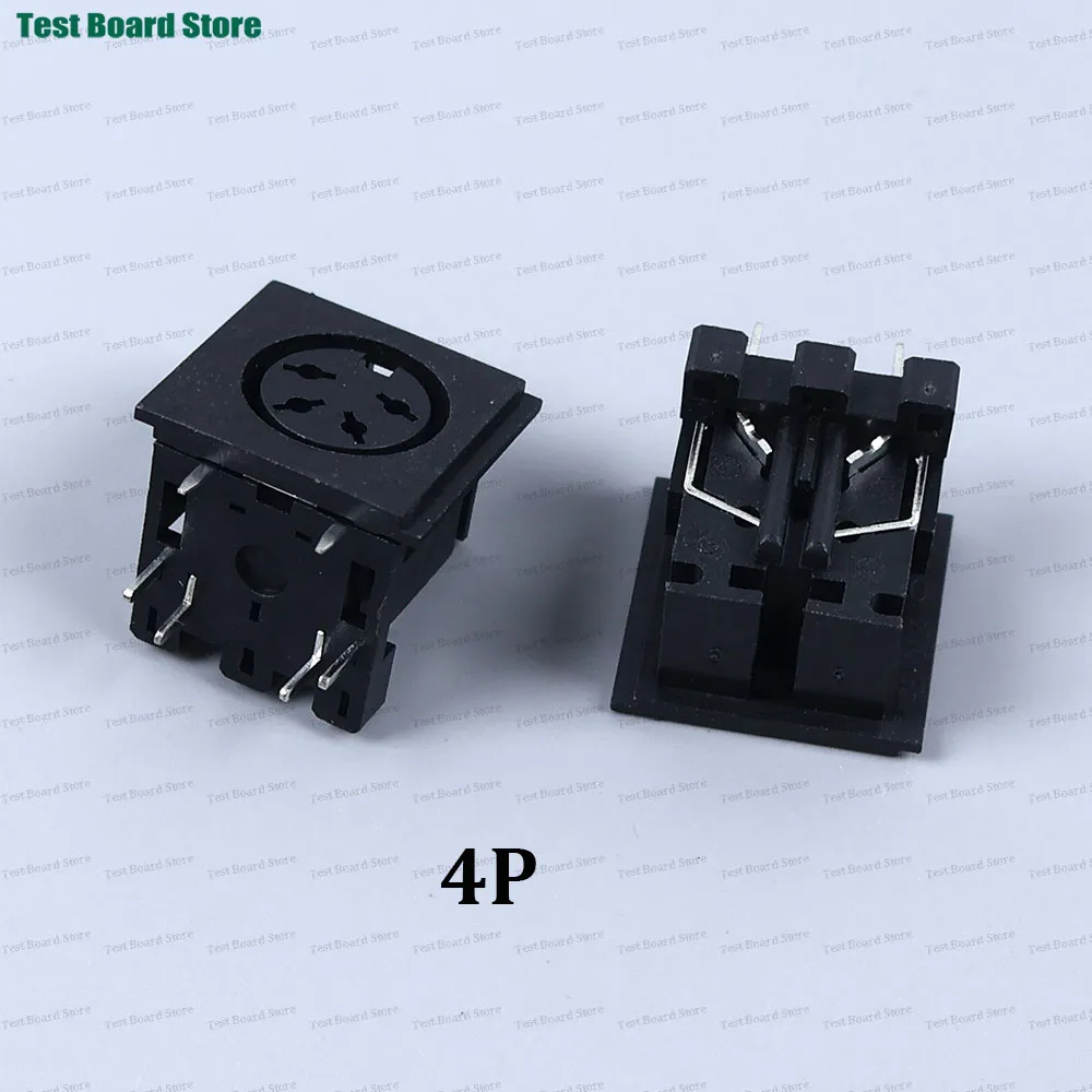 5/10/20 Stück Große S-Terminal DIN4 DIN5 DIN6 DIN7 DIN8 Buchsensteckverbinder 4P/5P/6P/7P/8P PCB Panelmontage – Detail 10