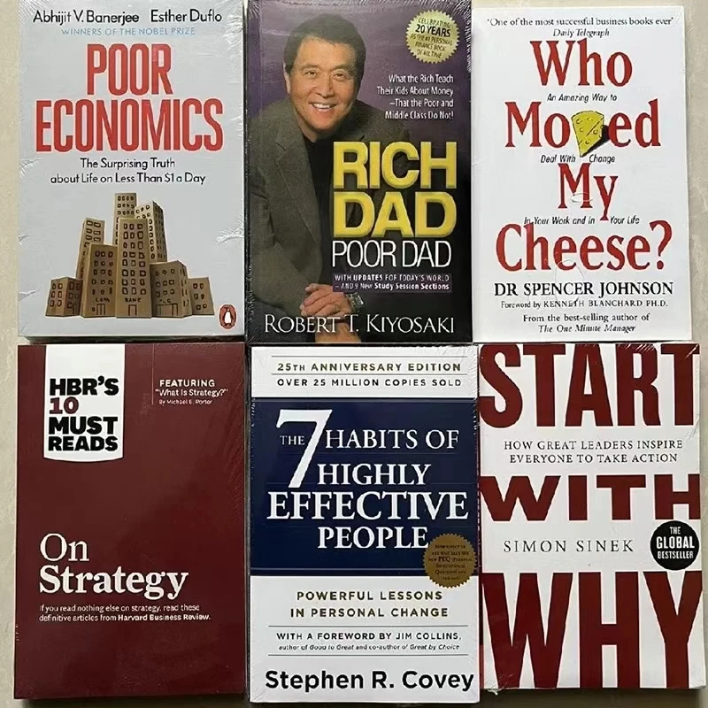 20 books English original version of Rich Dad Poor Dad Investment Philosophy Economic Management Business Review Complete Set