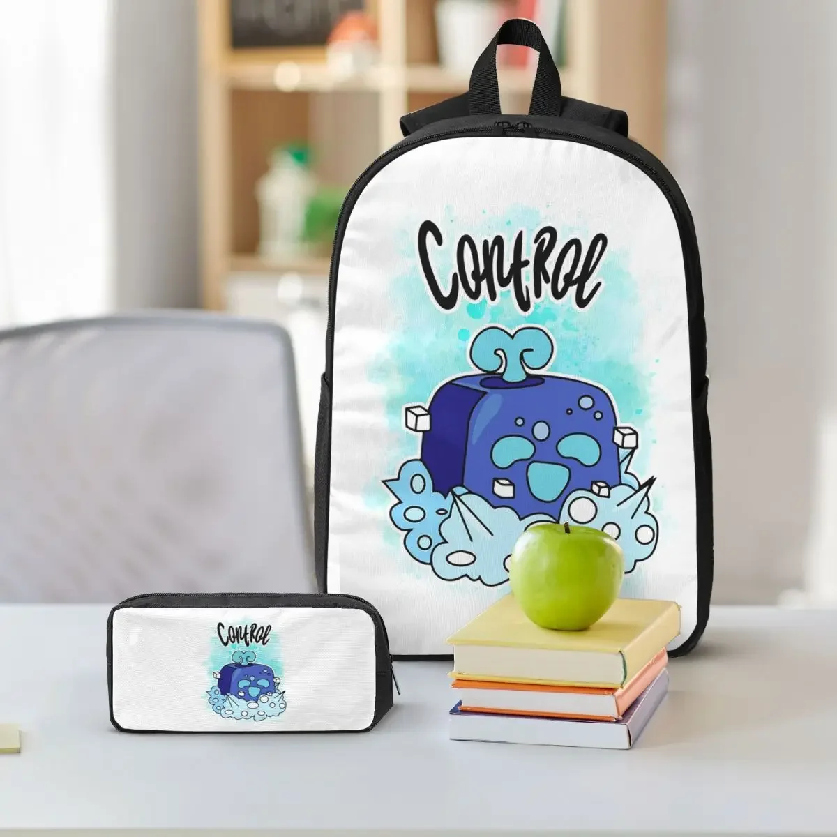 Control Blox Fruits Backpack Student Boys Girls BookBag School Bag Laptop Shoulder Bags 3ps Insulated Lunch Bag Pencil Case