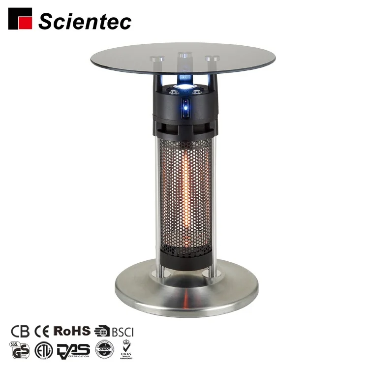 Scientec Manufacturer 1200W 65CM Carbon Fibre Infrared Heater Electric Table Heater With Led Light
