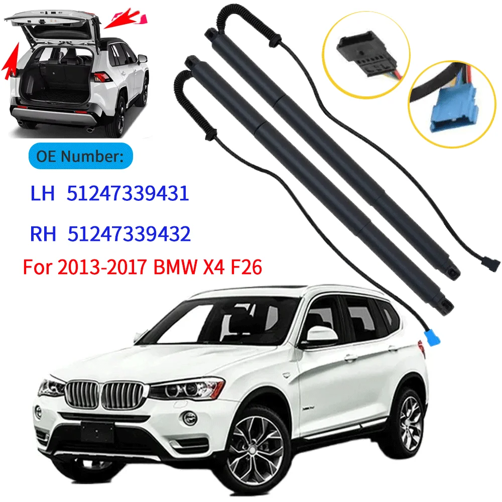 

For 2013-2017 BMW X4 F26 Tailgate Power Lift Supports Electric Tailgate Gas Spring Struts OEM:51247339432 51247339431