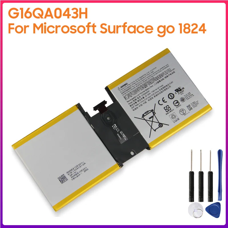 

Original Battery G16QA043H For Microsoft Surface Go 1824 Authentic Battery 3411mAh