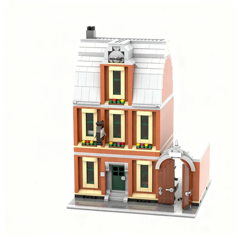 Art Craft Workshop - 2241pcs MOC Old Workshop Modular Buildings