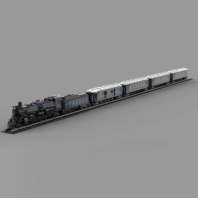 Nowe, wykwintne klocki konstrukcyjne, rozszerzenie modelu pociągu, moduł Orient Express, klocki konstrukcyjne na prezent, zestaw DIY dla dzieci