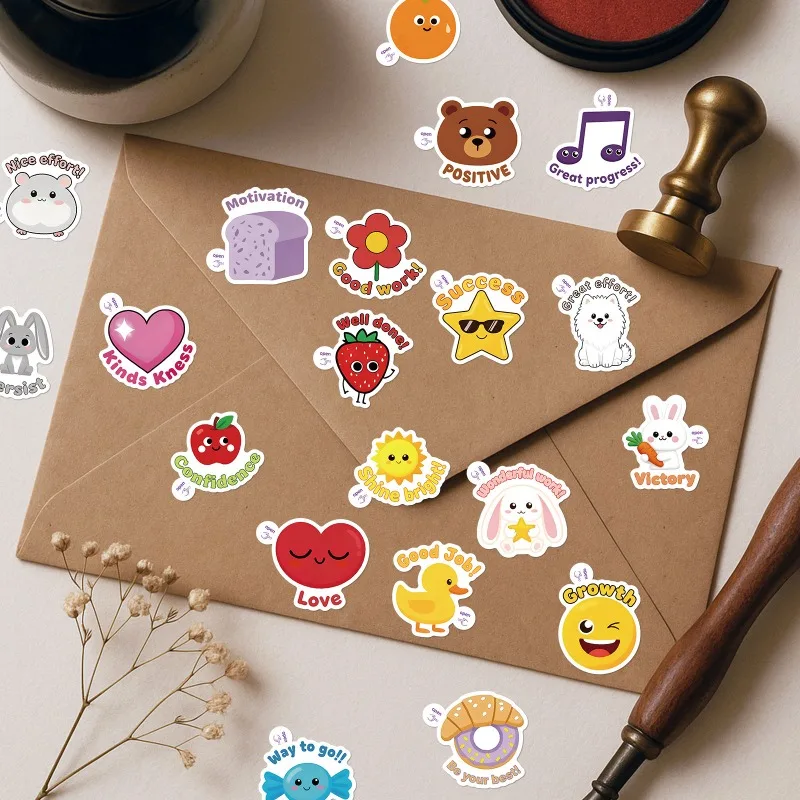 สติกเกอร์ตกแต่งลายการ์ตูนสัตว์เลี้ยงแบบสร้างสรรค์ 50 ชิ้น