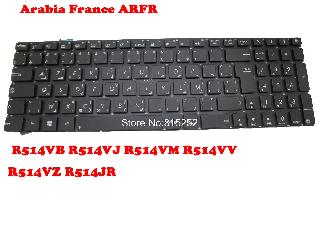 Laptop Backlit Keyboard For ASUS R514VB R514VJ R514VM R514VV R514VZ R514JR Arabia France ARFR/France FR/Nordic NE/Italian IT