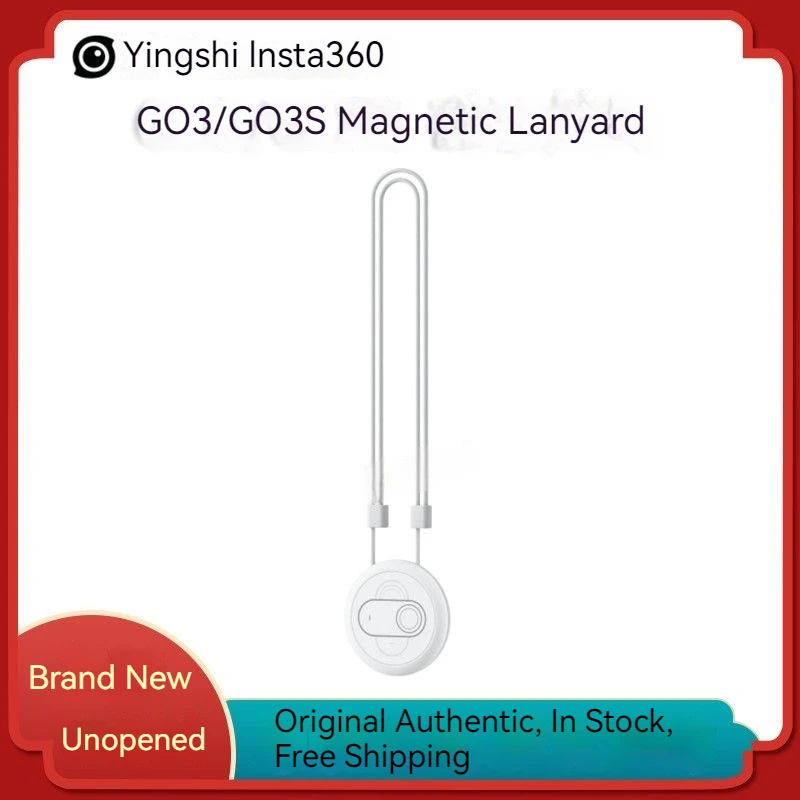 

For Insta360 GO 3S/Go 3 Magnet Pendant POV Necklace Bracket Silicone Lanyard Angle Insert Accessories